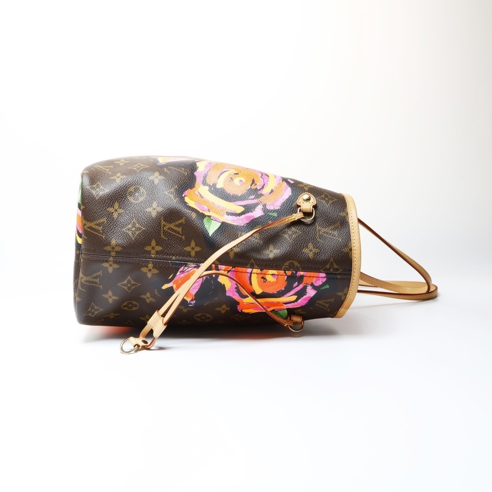 Louis Vuitton 2008 Monogram Rose Neverfull MM M48683 Tote Bag, Brown, WS26662 - Picture 4 of 11